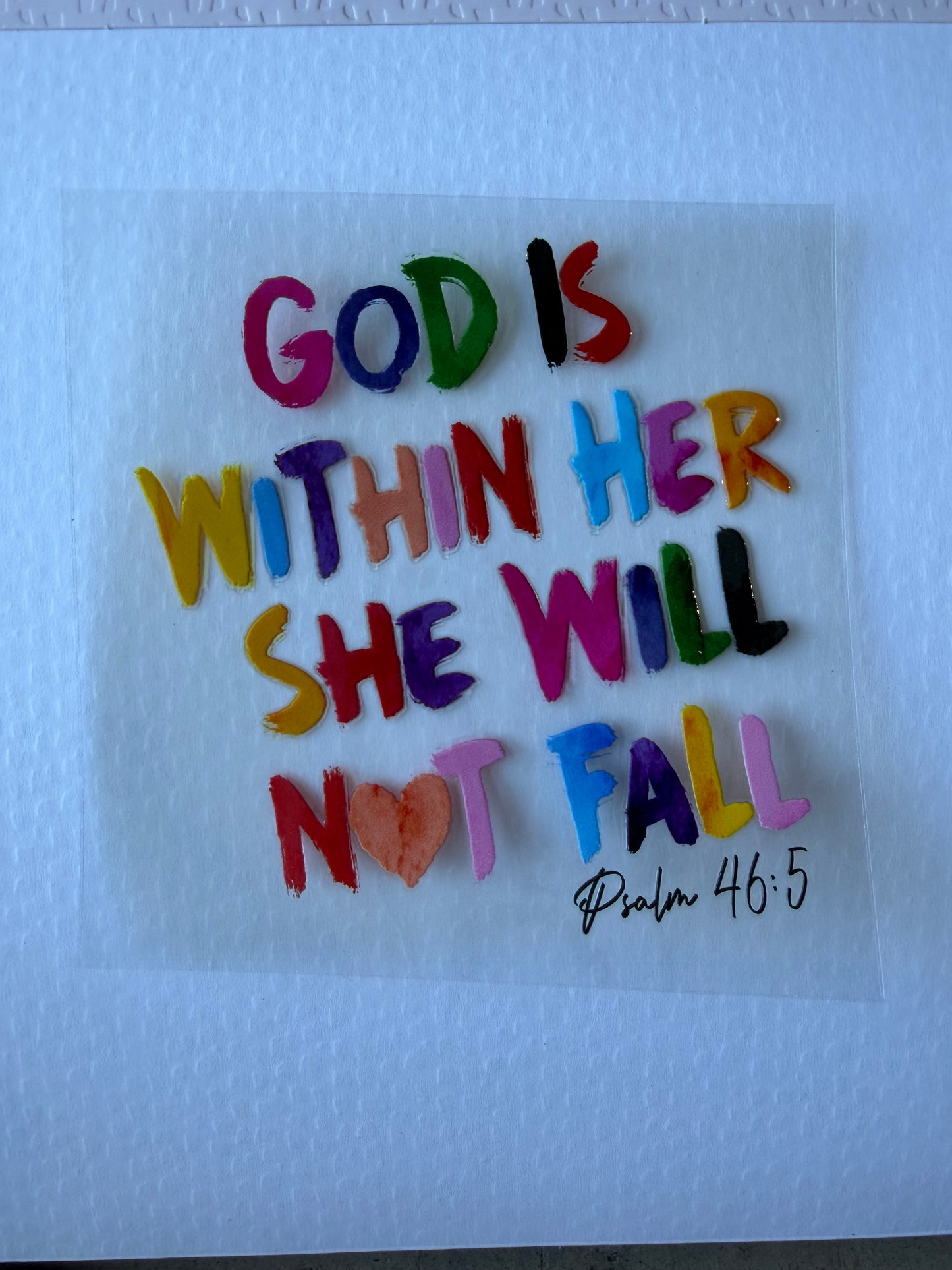 God is within her
