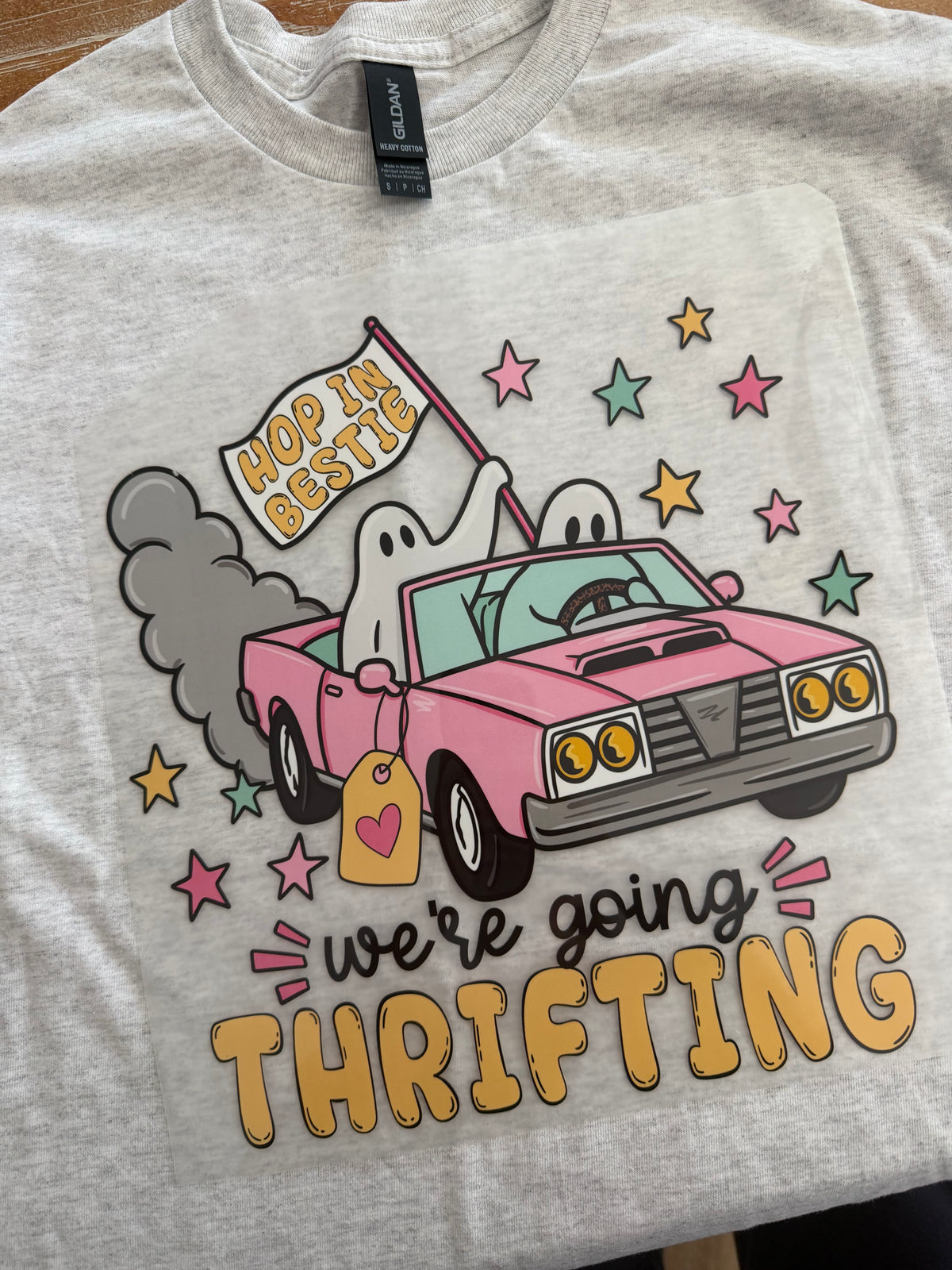 Hop in, we are going thrifting