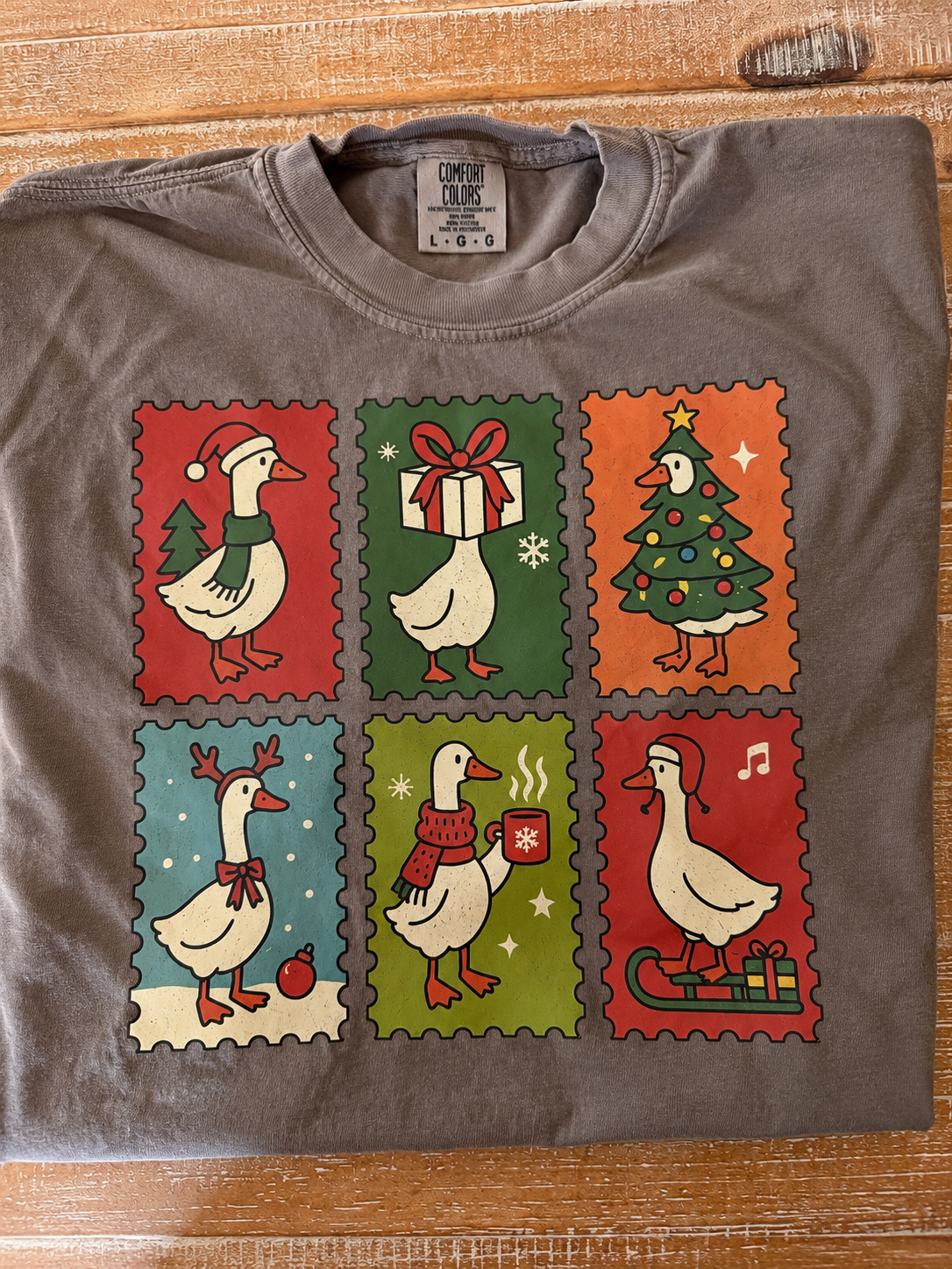 Postcard Christmas Ducks