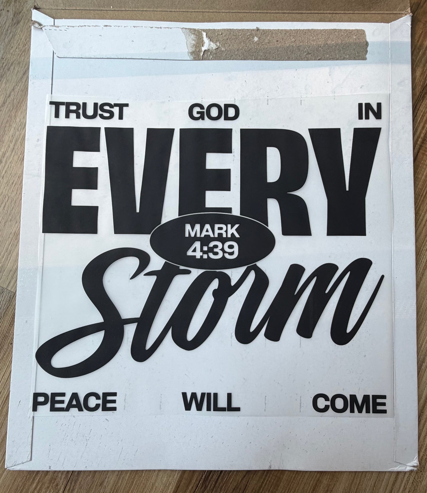 Trust God in every storm - black