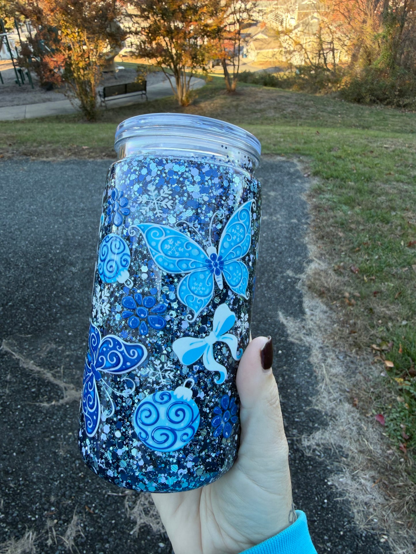 Blue Butterflies 160z