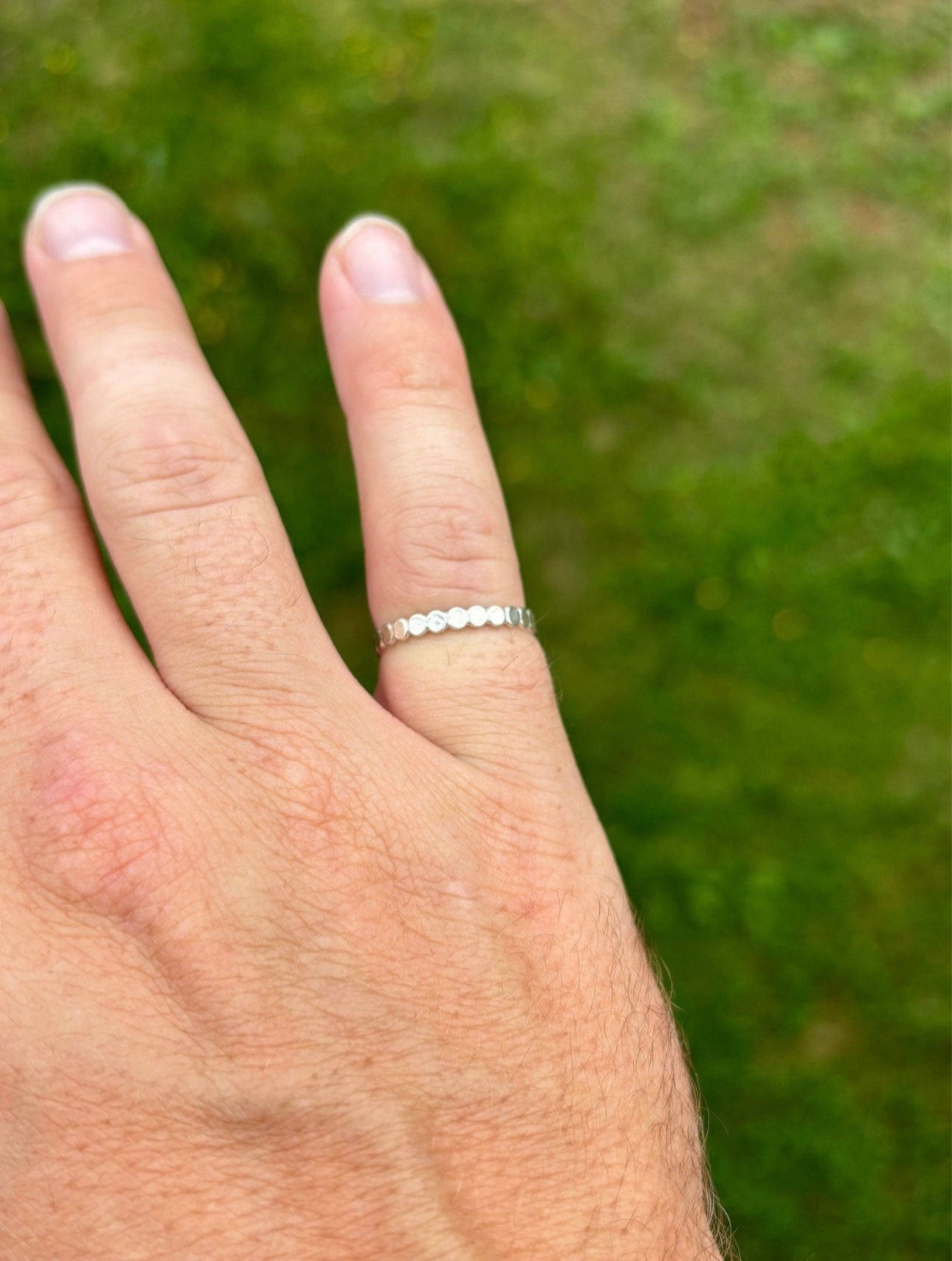 Flattened Beaded band