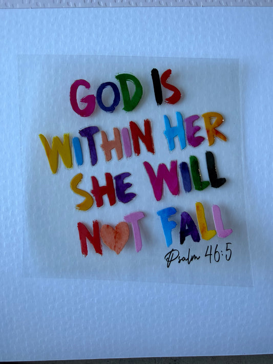 God is within her