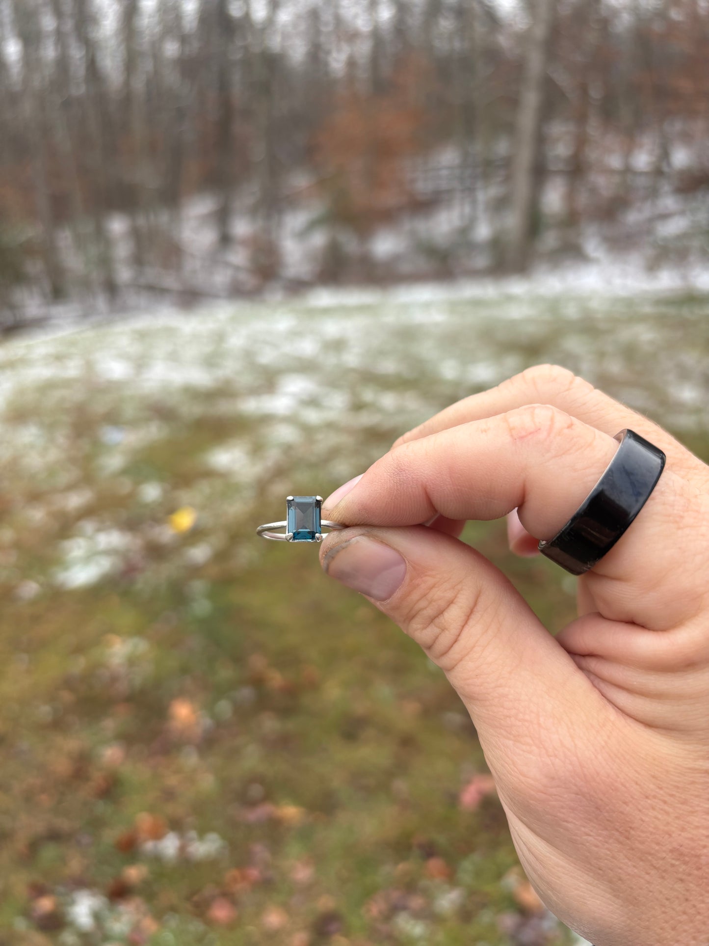 London Blue Topaz Silver Ring