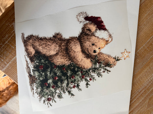 Vintage Christmas Teddy