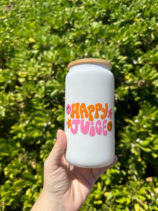 Happy Juice Glitter beer can cup