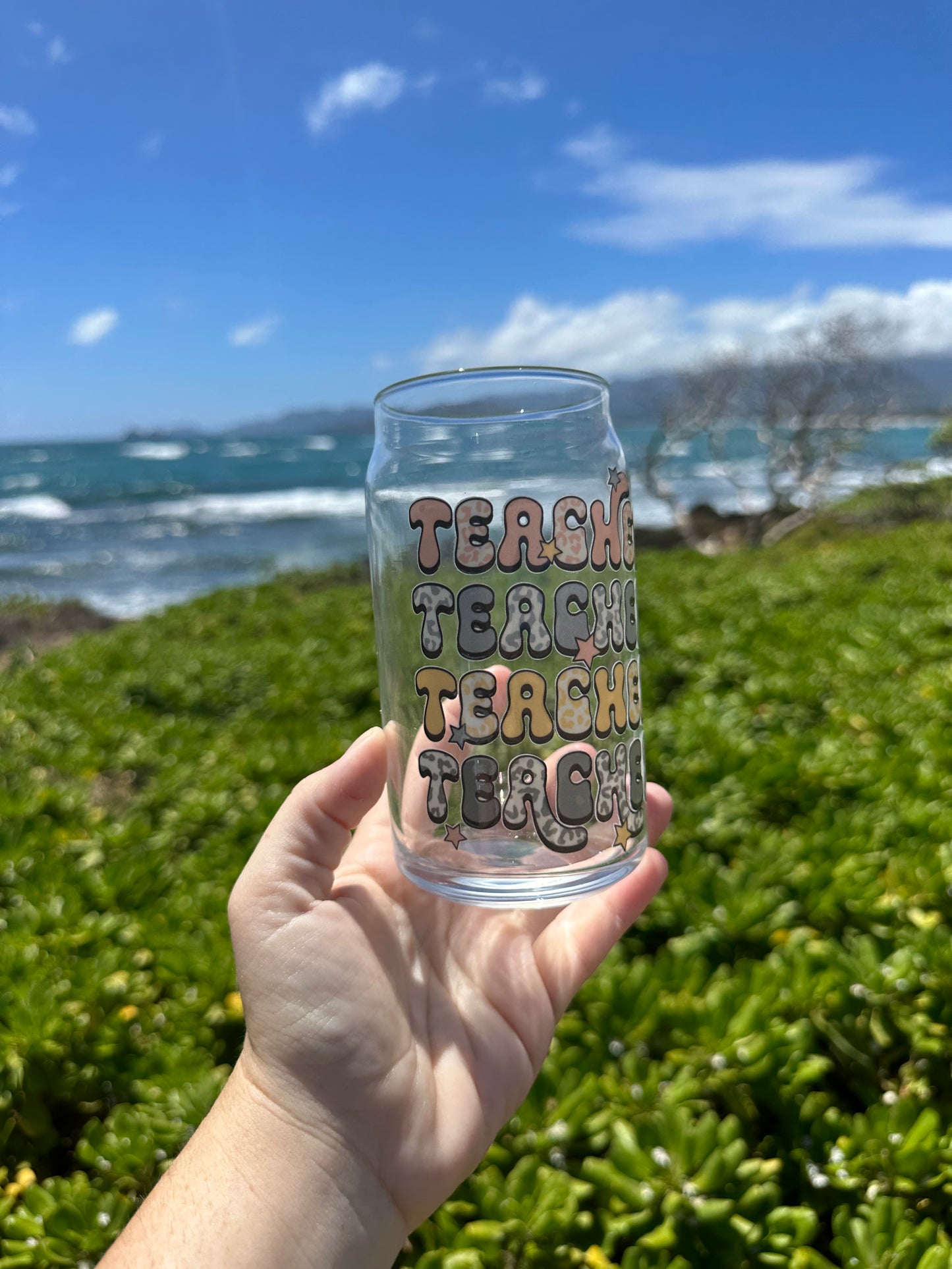 Teacher beer can cup