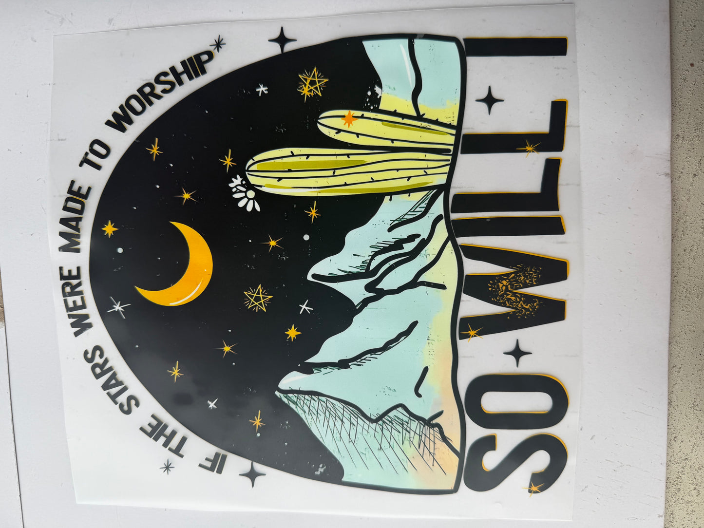 If the Stars were made to worship so will I