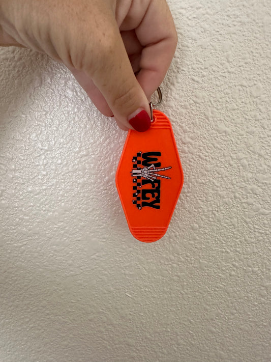 wifey motel keychain