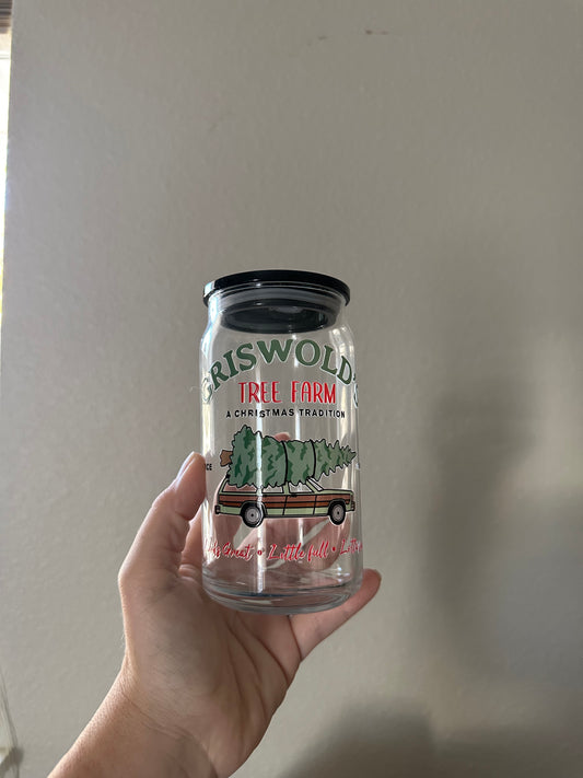 Family Vacay Christmas beer can cup