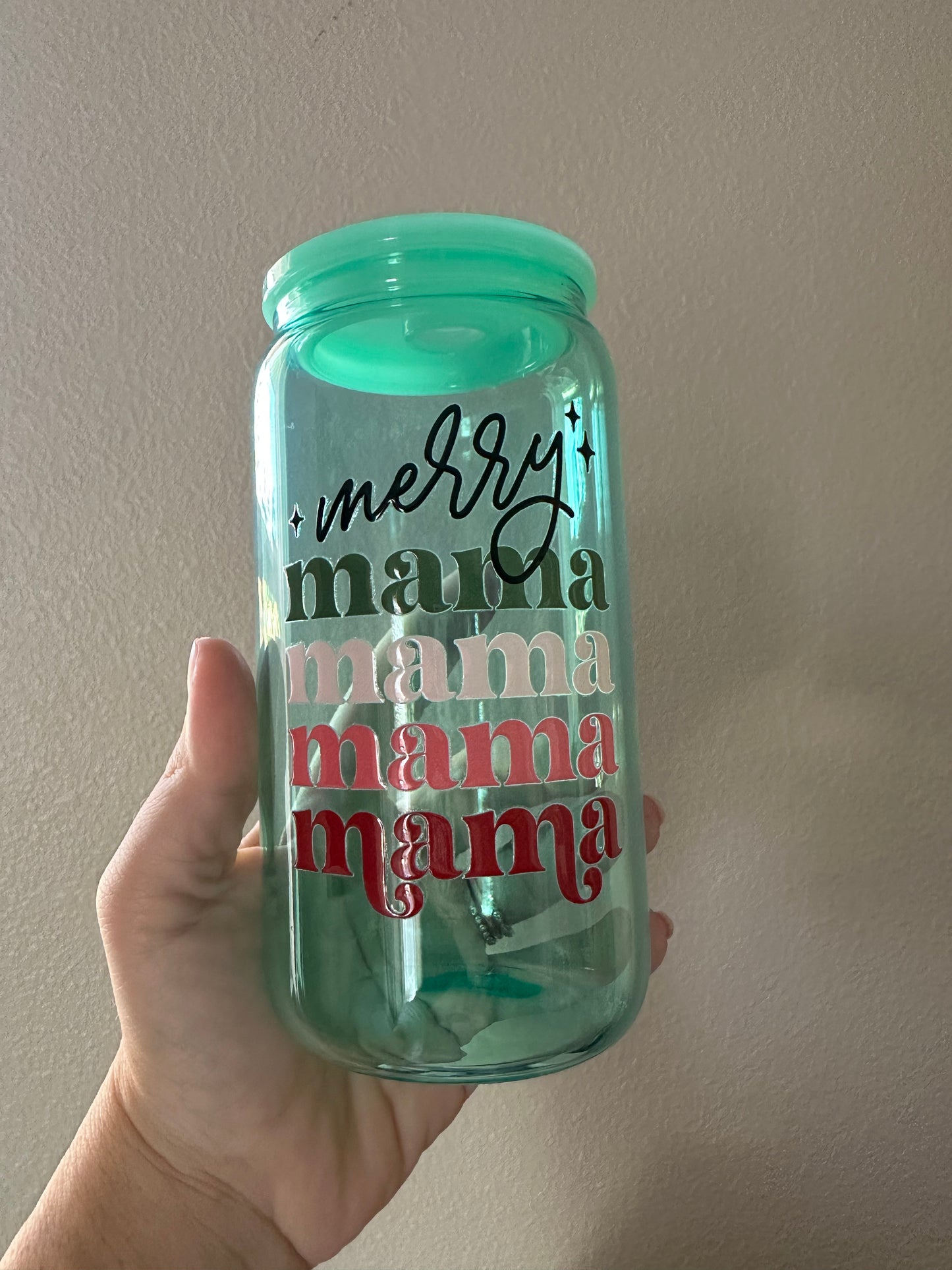 Merry Mama beer can cup