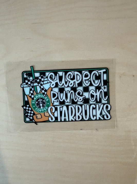 Suspect runs on Starbucks
